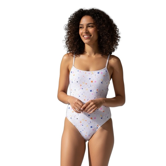 summersalt Other - Summersalt Perfect High-Leg One-Piece Swimsuit Lilac Resort Sz 4 Beach Holiday